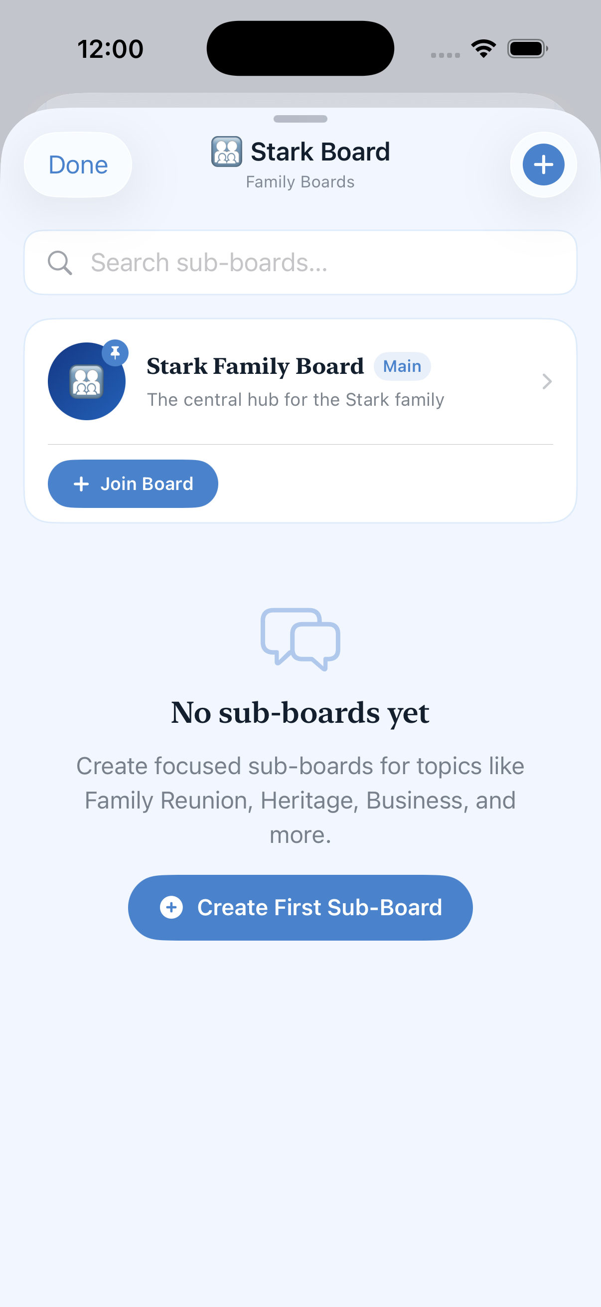relationpoint Family Board sub-boards
